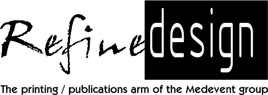 Refine Design Logo - the printing/publications arm of the Medevent group